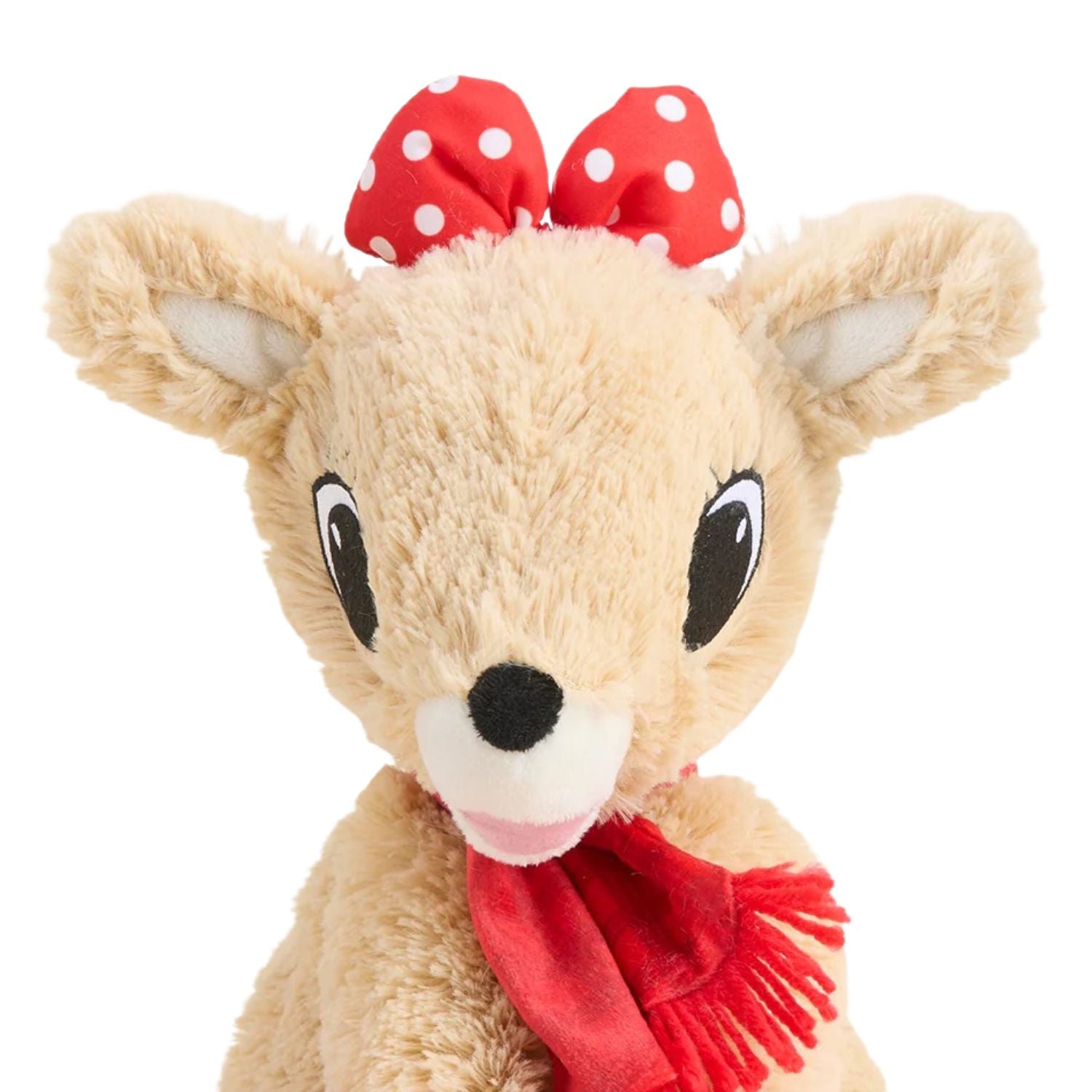 Warmies Clarice Rudolph Reindeer with Scarf Microwavable Scented Stuffed Animal