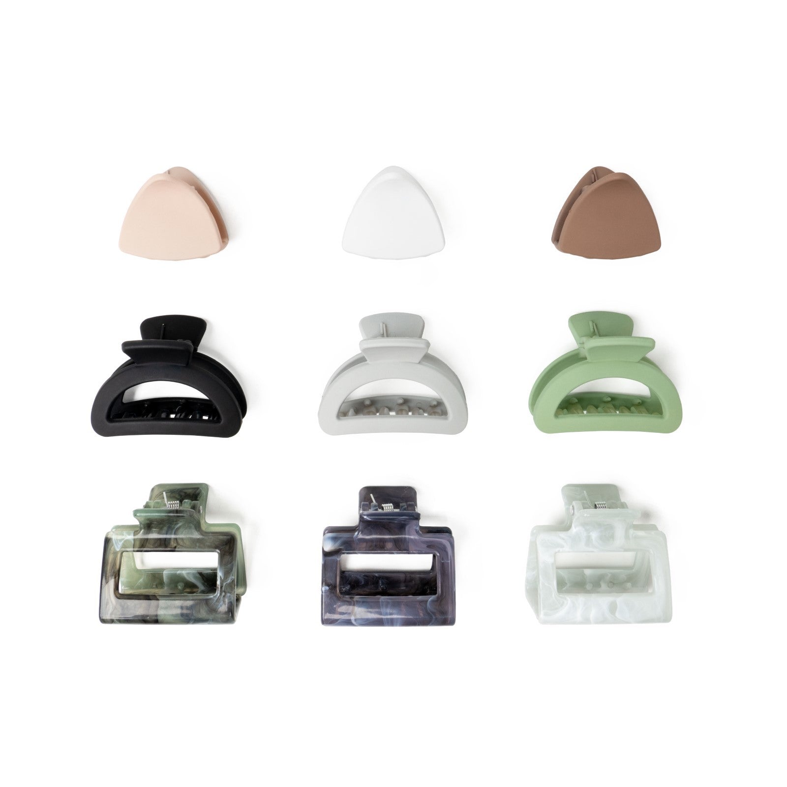 Crush Second Day Hair Womens Small Claw Clip Set- 6 Pack