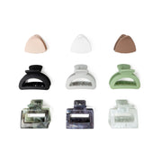 Crush Second Day Hair Womens Small Claw Clip Set- 6 Pack
