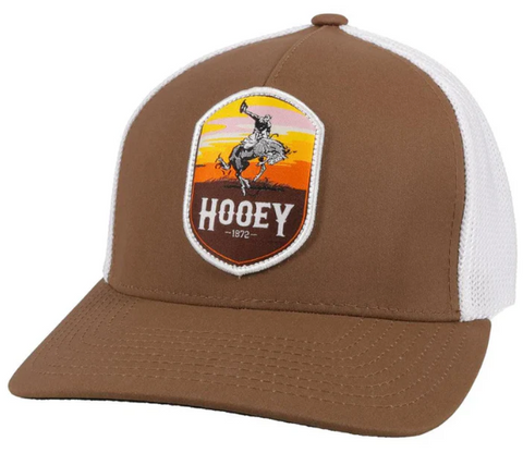 Hooey Mens "O Classic" Grey Camo & White Curved Bill Snapback Hat Cap