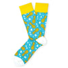 Two Left Feet Printed Adult Sock, Big Feet