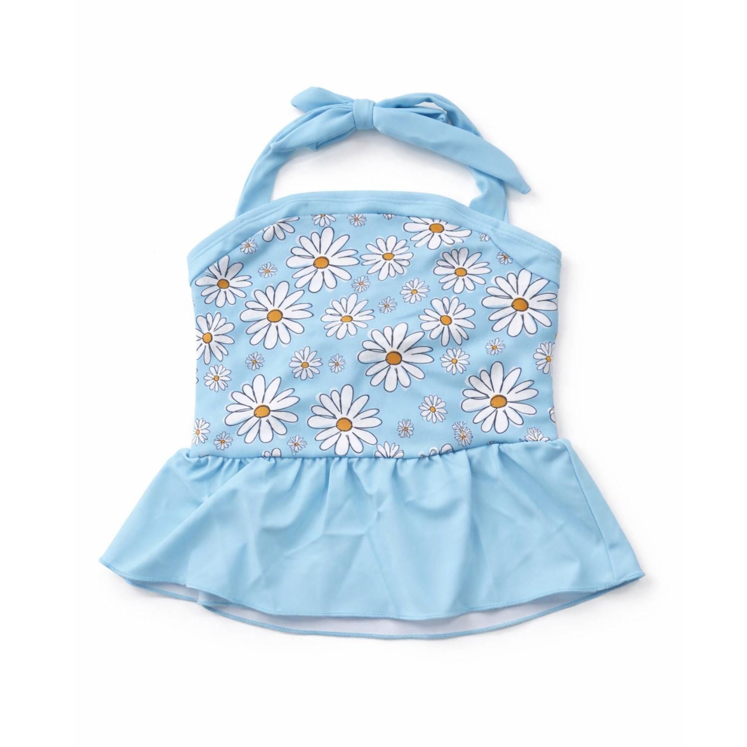 Heat Swimwear Toddler Girls Blue Daisy Peplum Tankini Swimsuit Set