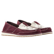 Ariat Womens Cruiser Wine Henhouse Casual Slip-On Shoe