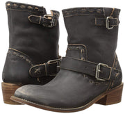 Musse & Cloud Womens Anzel Western Leather Boot, Black, 11