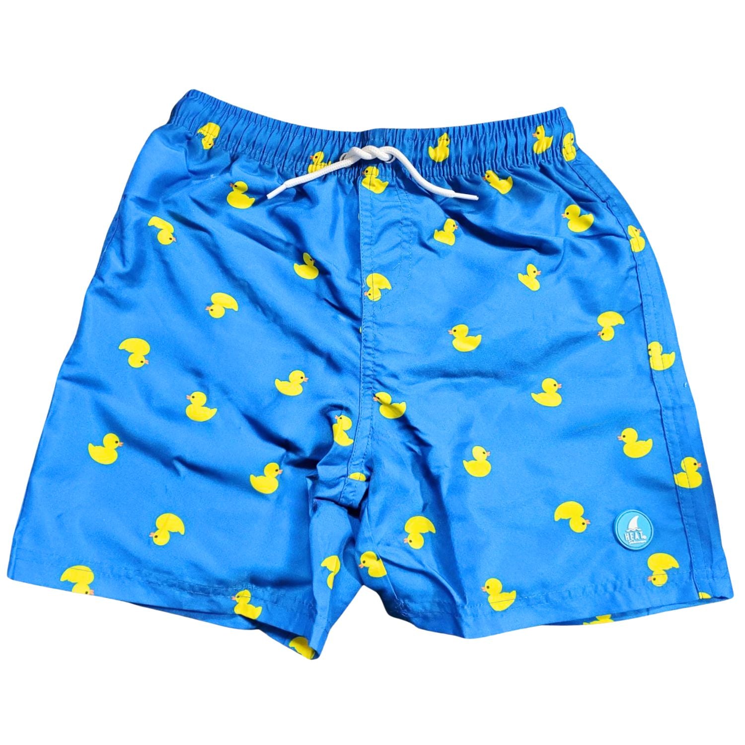 Heat Swimwear Boys Printed Tie Front Swim Trunk Board Shorts, Ducks