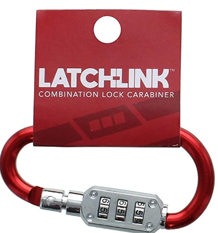 Latchlink Combination Lock Carabiner, Hardened Steel