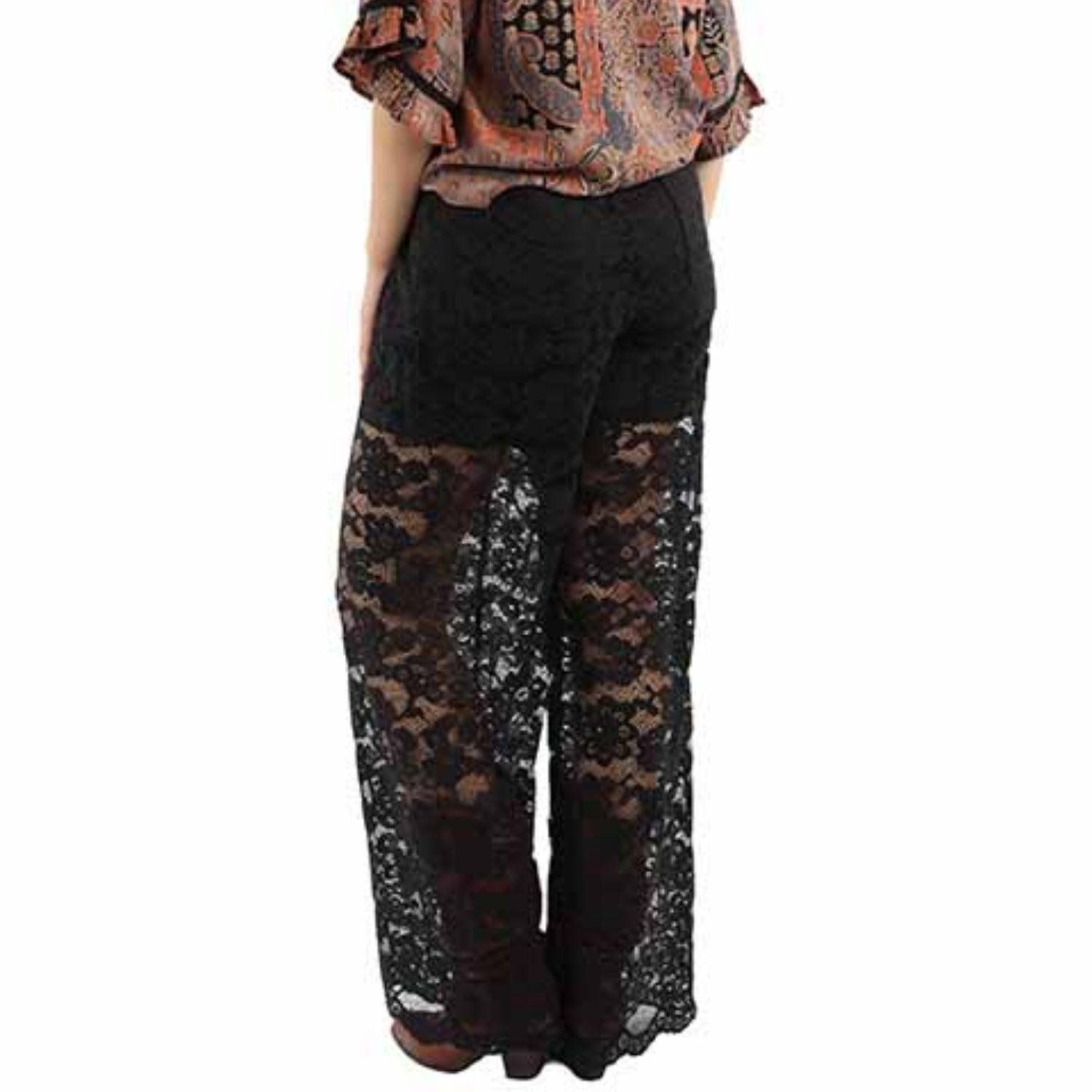 Scully Honey Creek Women's Lace Flare Pants, Black