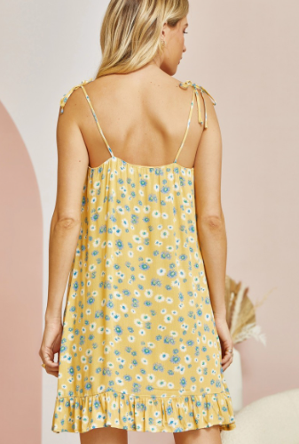 Andree by Unit Women's Floral Lined Cami Dress, Marigold