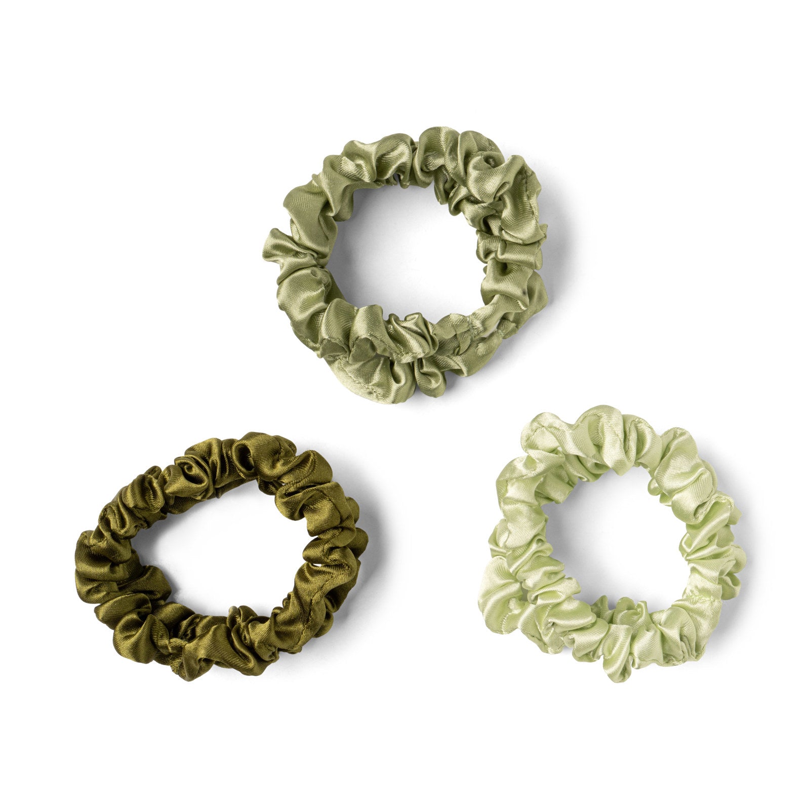 Crush Take Care Satin Scrunchies- 6 Pack