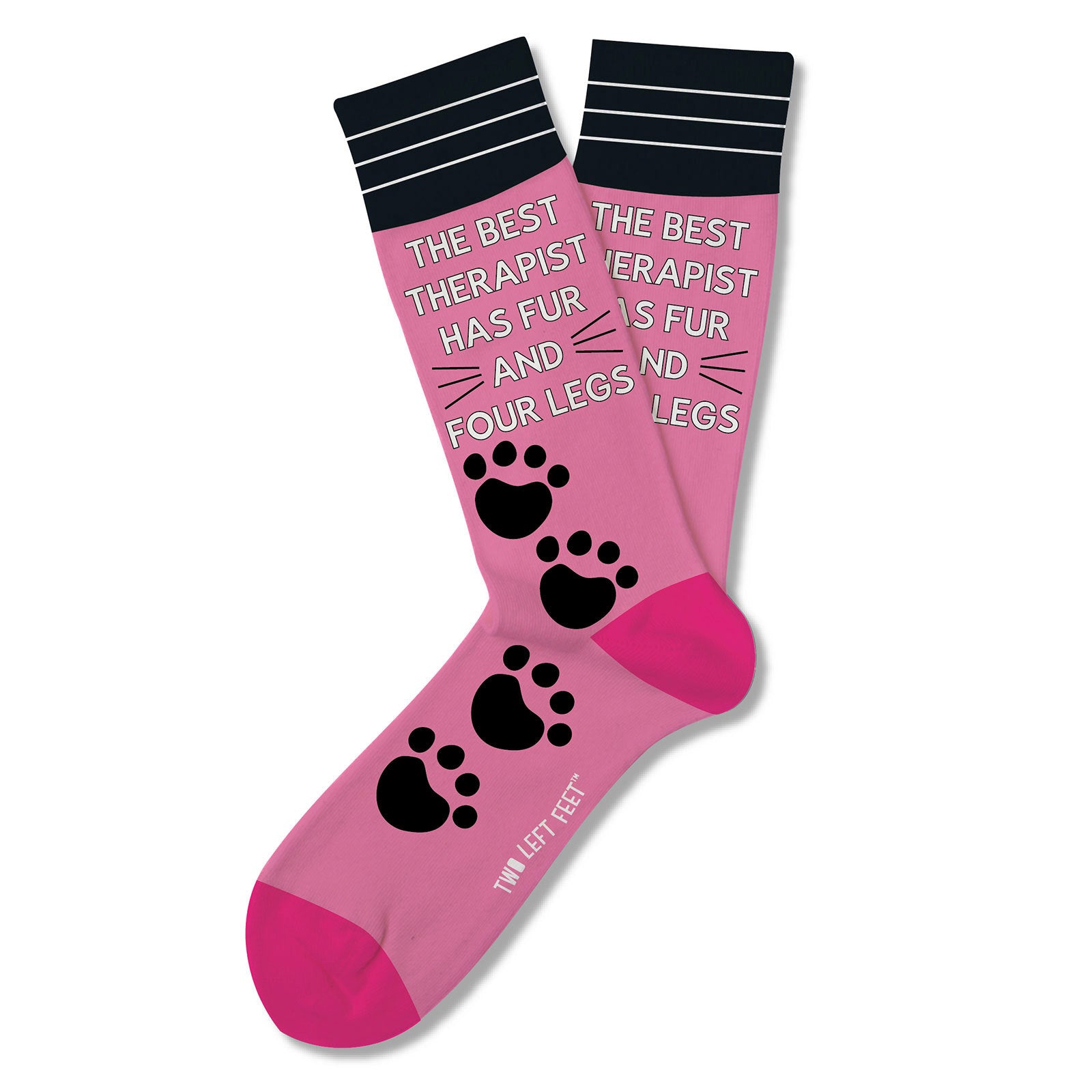 Two Left Feet Printed Adult Sock, Big Feet