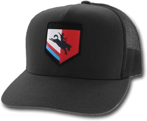 Hooey Mens Adjustable Flat Bill Low Profile Baseball Cap Hat (Denim, One Size)