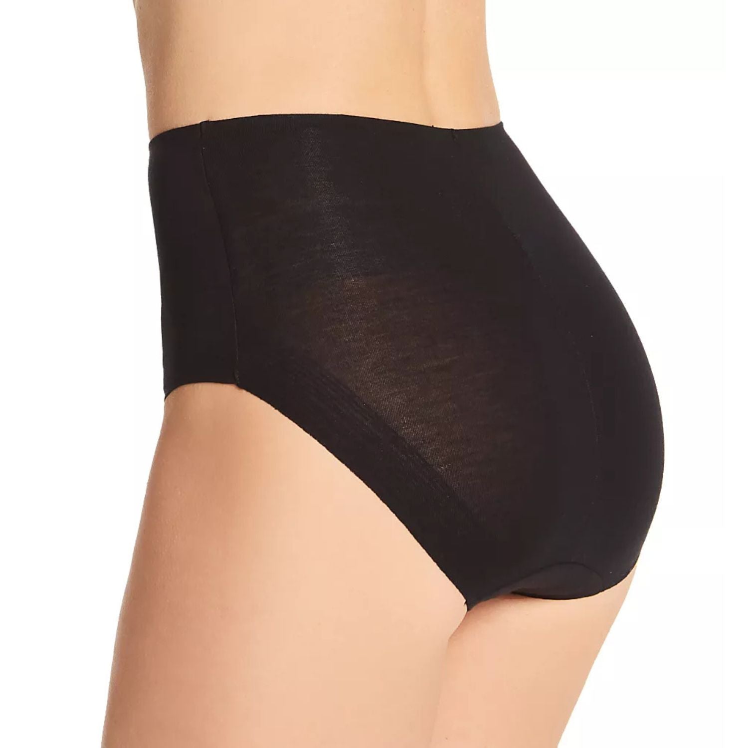 TC Fine Intimates Womens Cotton Comfort Brief Panties, Deep Black