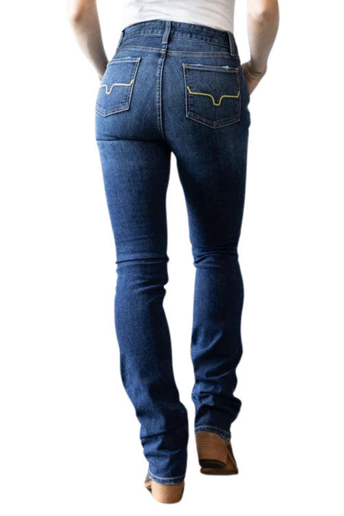 Kimes Ranch Womens Sarah High Rise Slim Bootcut Denim Jeans