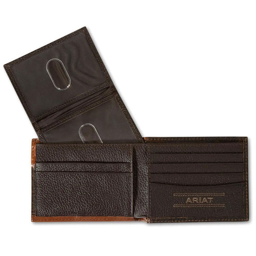 Ariat Mens Southwest Woven Bifold Removable Passcase Wallet