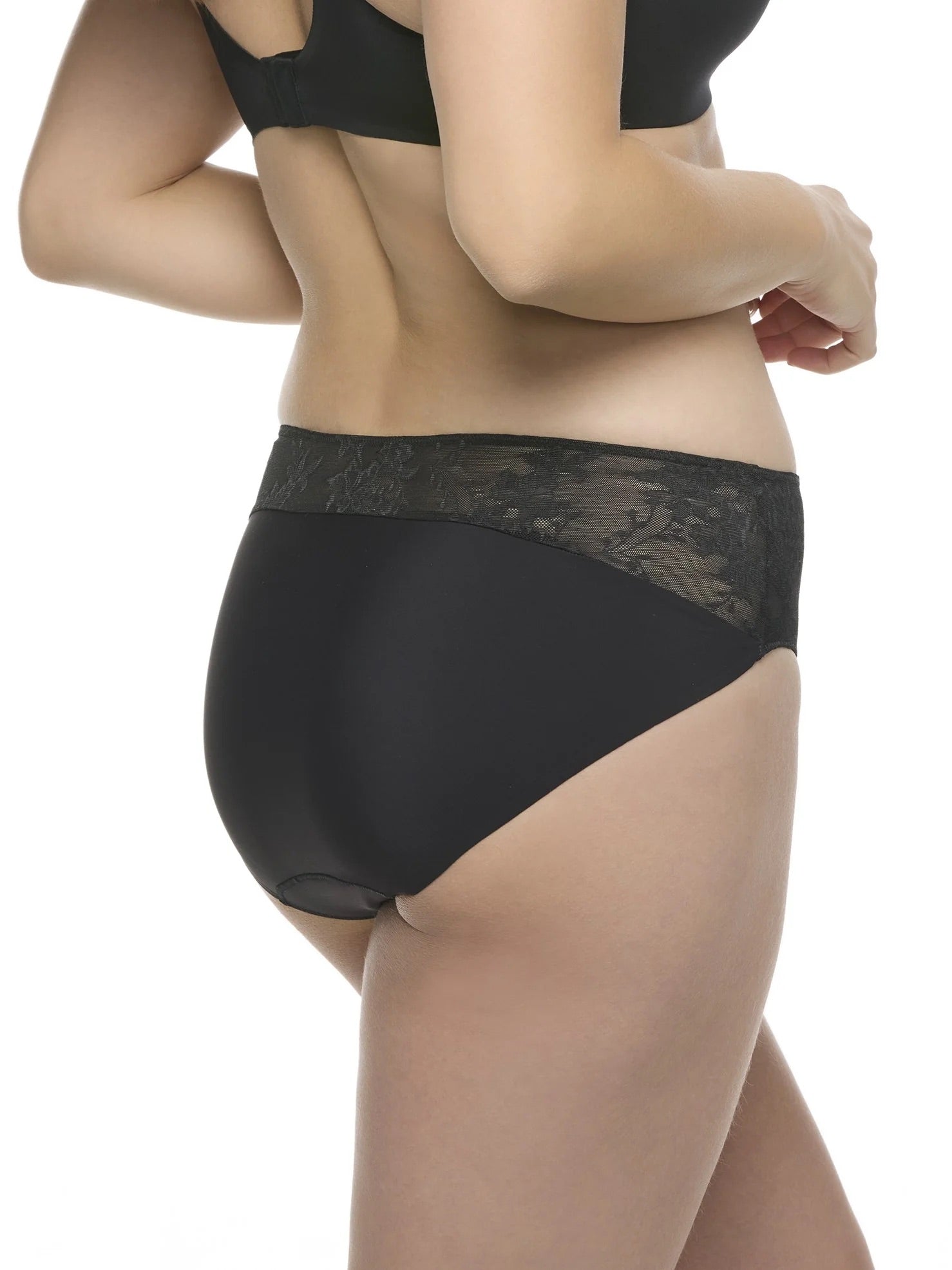 TC Intimates Womens Luxe Dreamer High-Cut Matte Micro and Lace Brief Panties