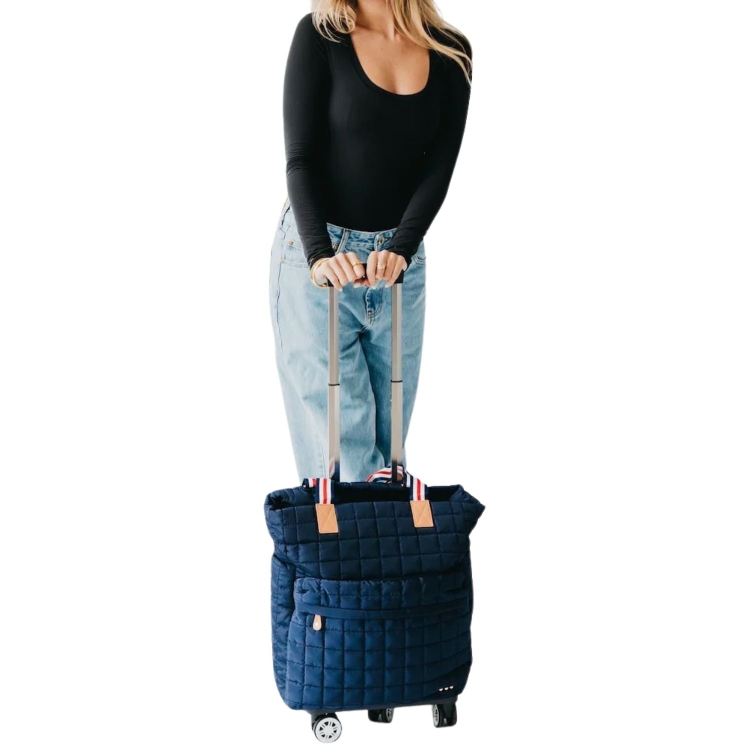 Pretty Simple Tenley Quilted Tote Roller Travel Bag