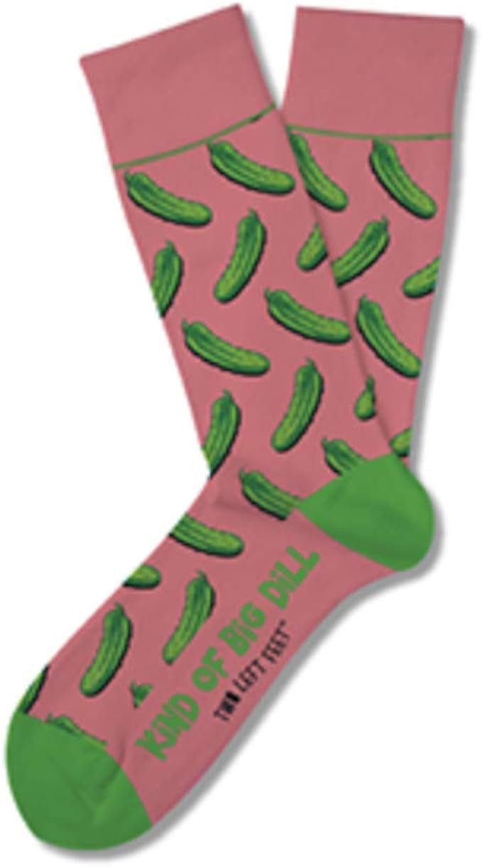 Two Left Feet Printed Adult Sock, Small Feet