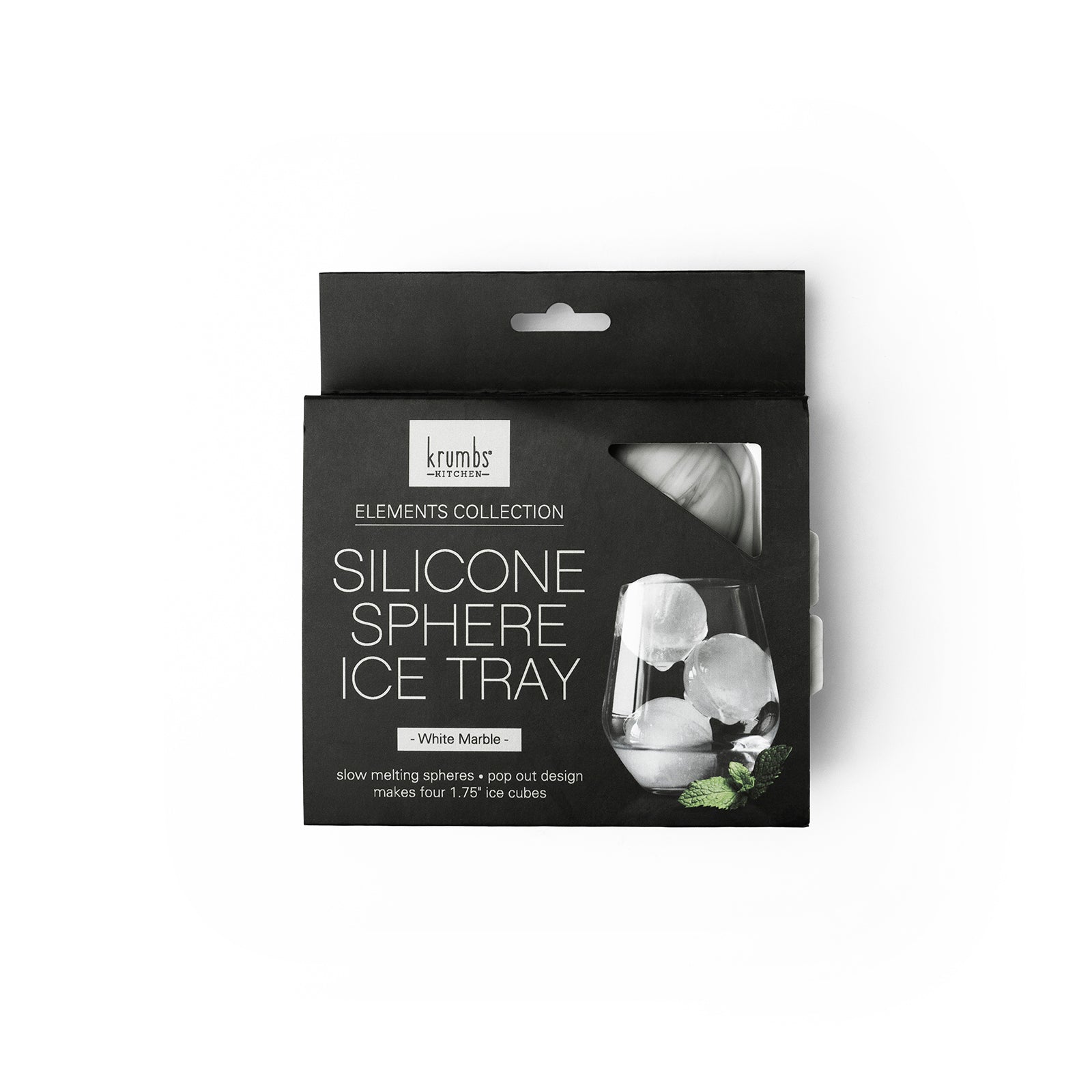 Krumbs Kitchen Elements Collection Silicone Sphere Ice Tray