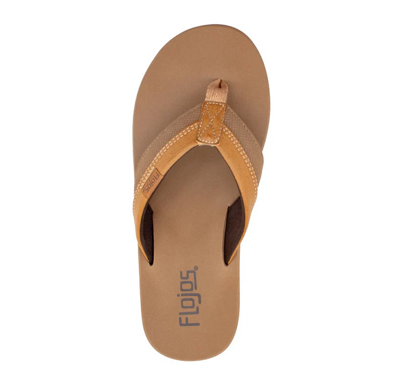 Flojos Mens Ryan Arch Support Slip On Flip Flop Sandals