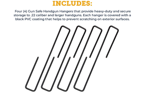 Snapsafe Handgun Hangers 4-pack Undershelf