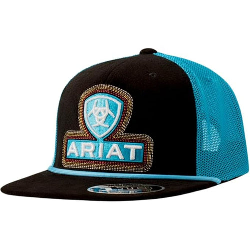 Ariat Mens Roughout Braid Flexfit 110 Adjustable Snapback Cap Hat