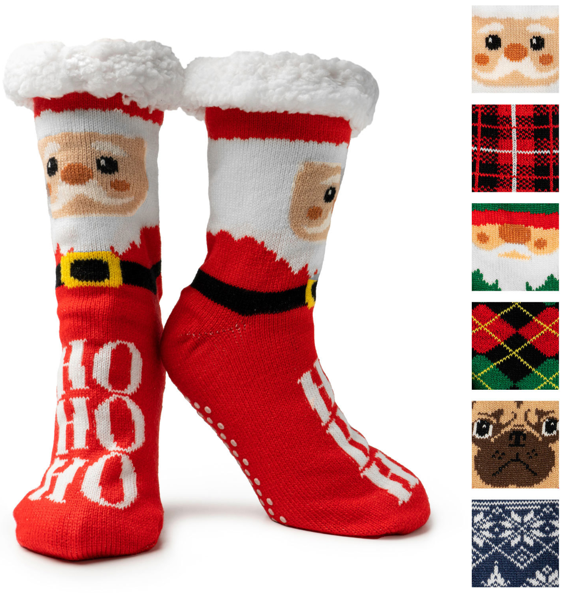 Two Left Feet Mistletoes Slipper Socks
