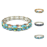 Jacqueline Kent Mermaid Rhinestone Stretch Bracelet