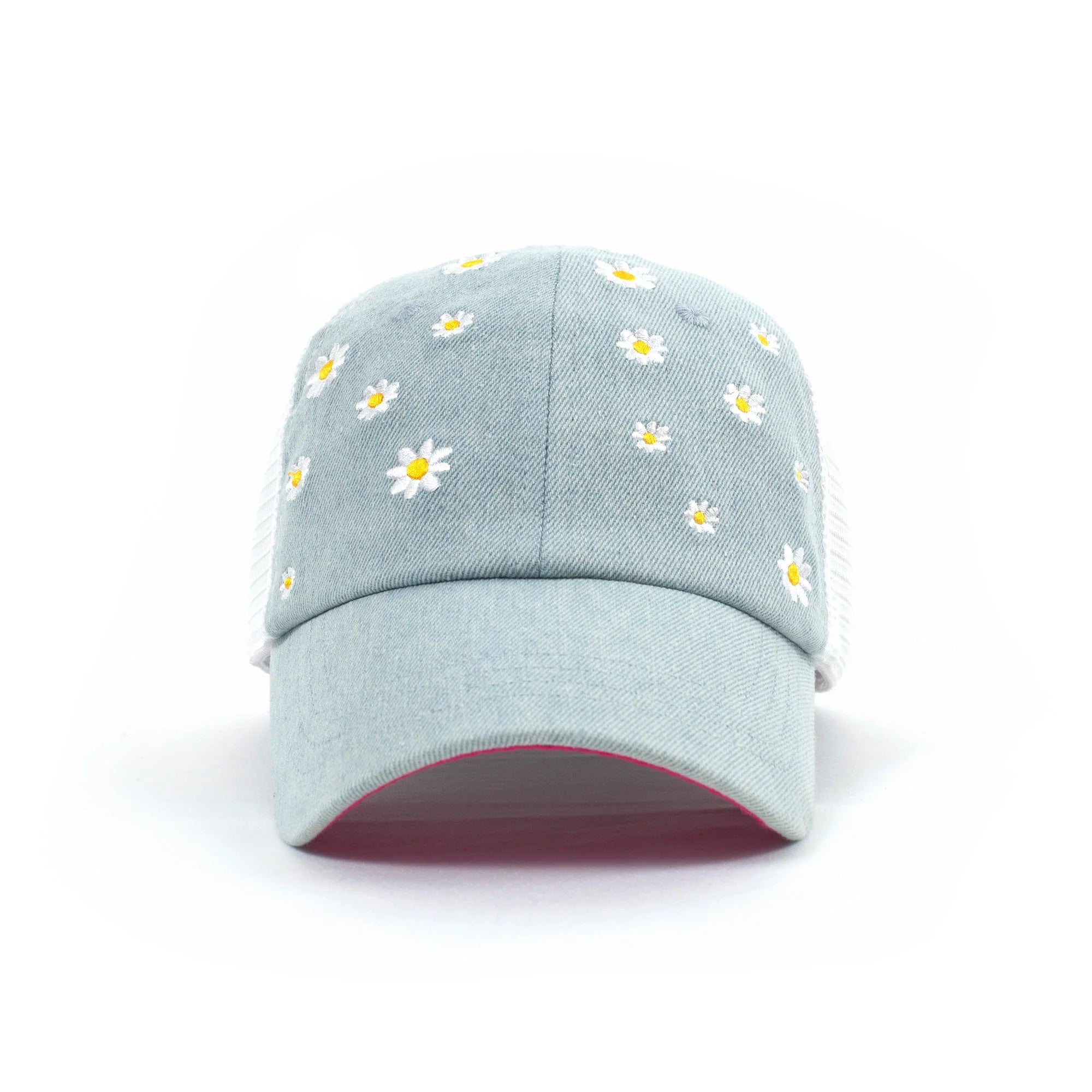 Shady Lady Denim Daisy Lady Trucker Snapback Hat