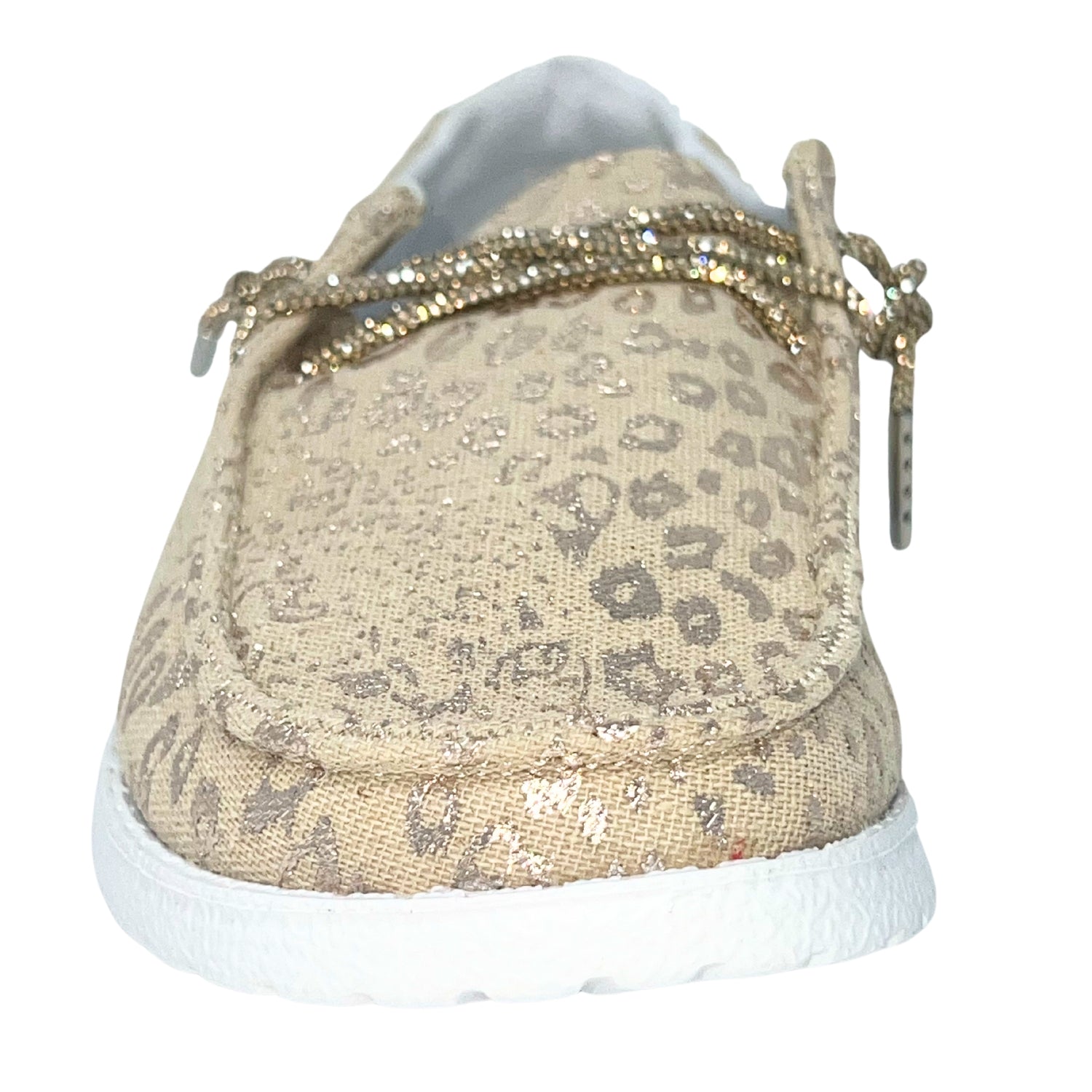Very G Women's Holly Leopard Print Slip-On Boat Shoe Casual Loafers, Natural