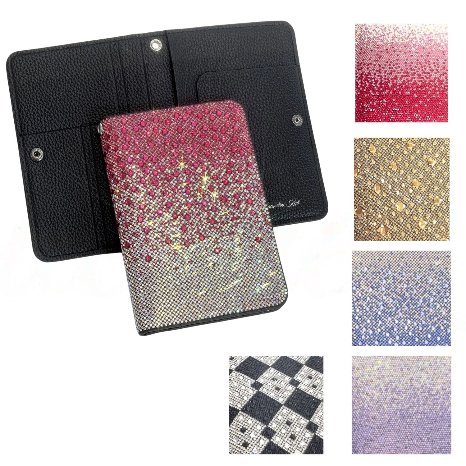Jacqueline Kent Crystal Embellished Passport Holder