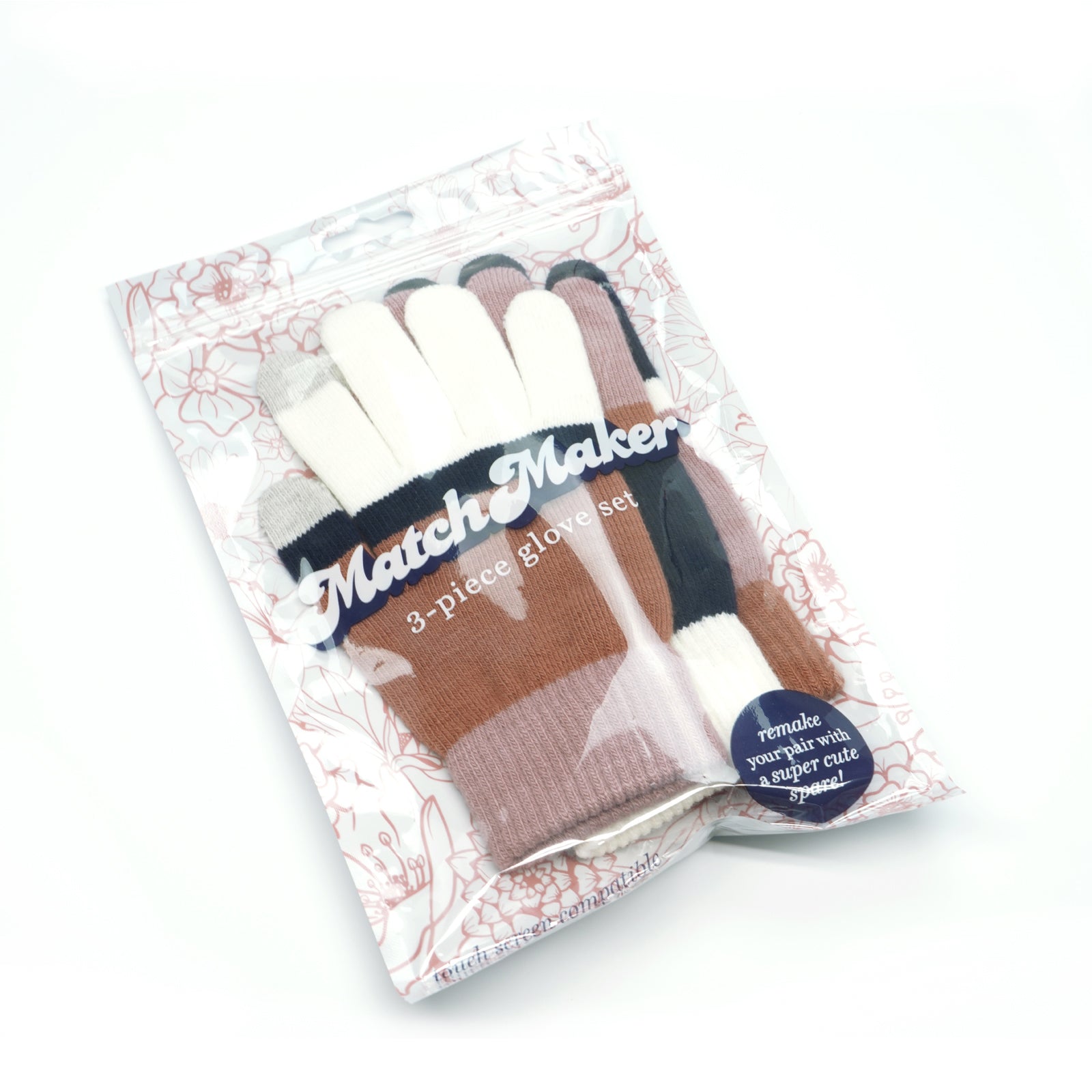 MatchMaker 3-Piece Ultra-Soft Knit Glove Set- Touch Screen Compatible