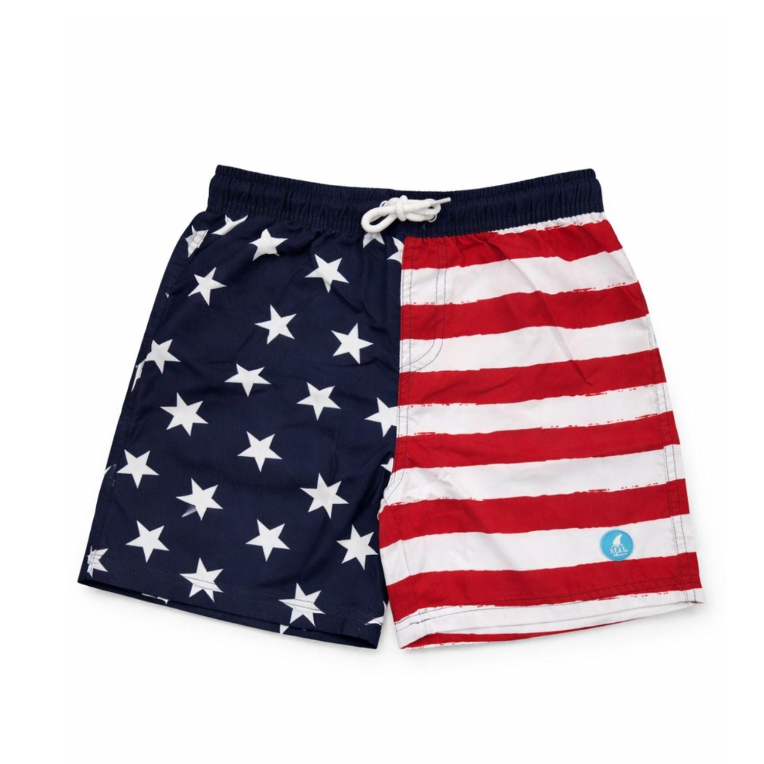 Heat Swimwear Little Boys American Flag Board Shorts Swimsuit
