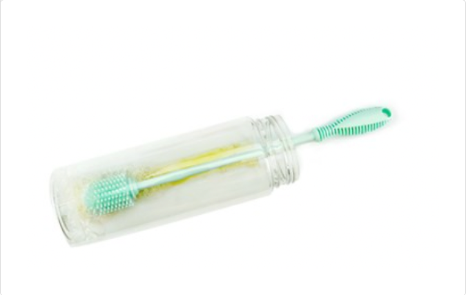 Krumbs Kitchen Essentials Silicone Dishwasher Safe Bottle Brush