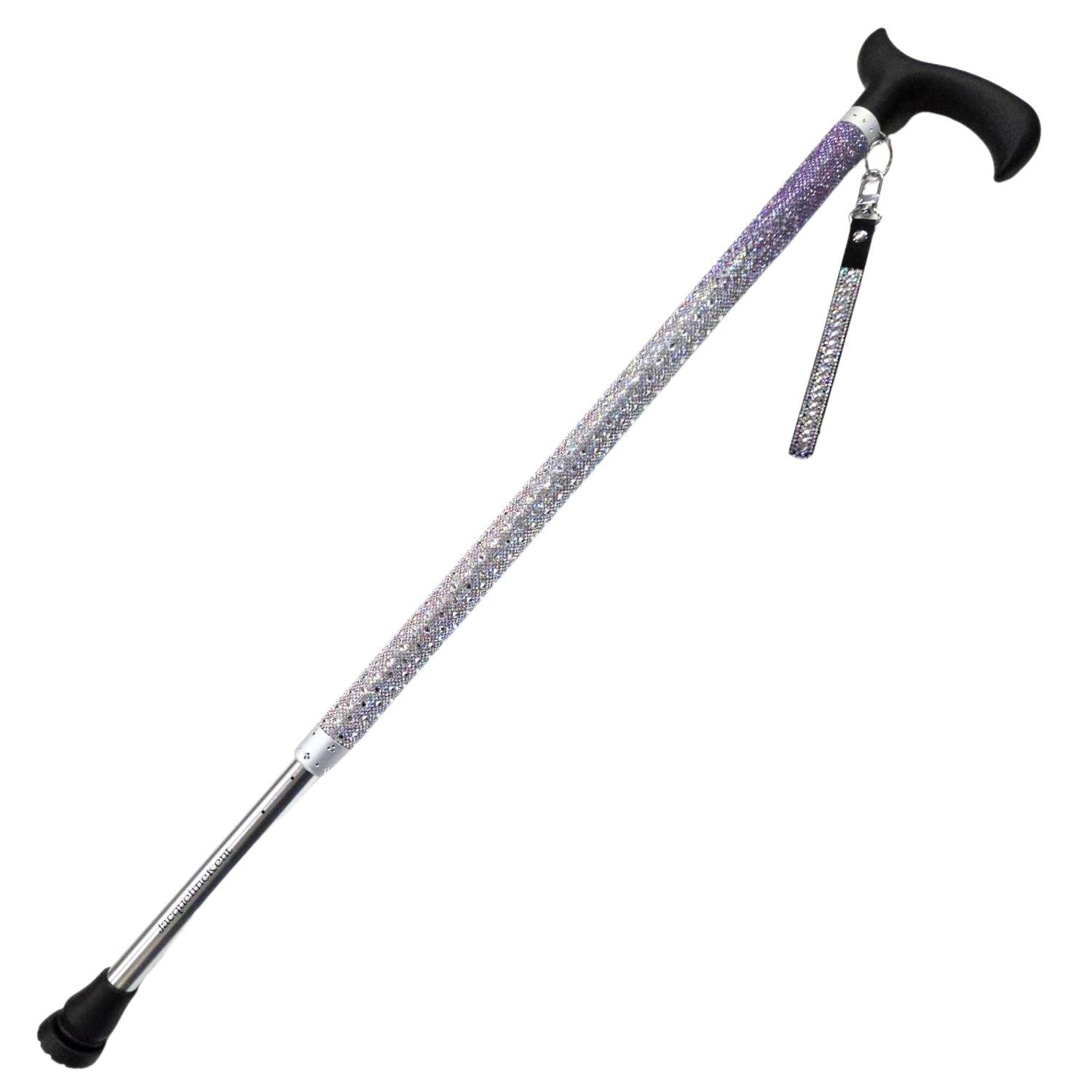 Jacqueline Kent Cupcake Collection Adjustable Crystal Rhinestone Cane, Mauve