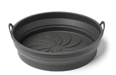 Krumbs Kitchen Essentials Collapsible Silicone Air Fryer Basket, Cook More Clean Less, Round or Square