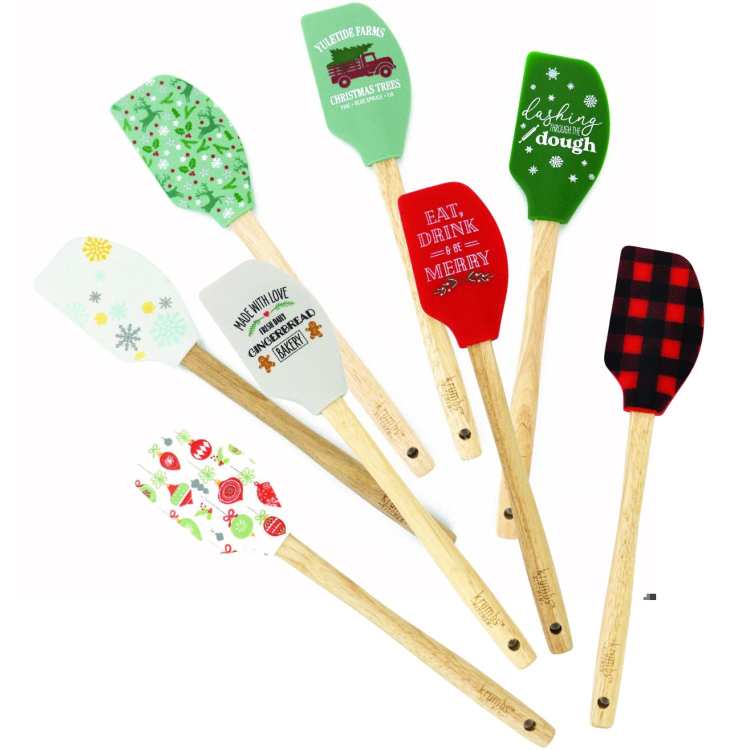 Krumbs Kitchen Holiday Farmhouse Spatulas