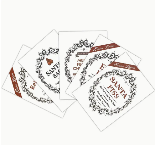 Funny Christmas Sticker, Great Gift Novelty Joke Label for Wine Bottles