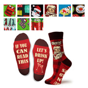 Two Left Feet Holiday Christmas Adult Sock, Small Feet