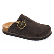 Corkys Womens Distracted Faux Suede Slip-On Mule