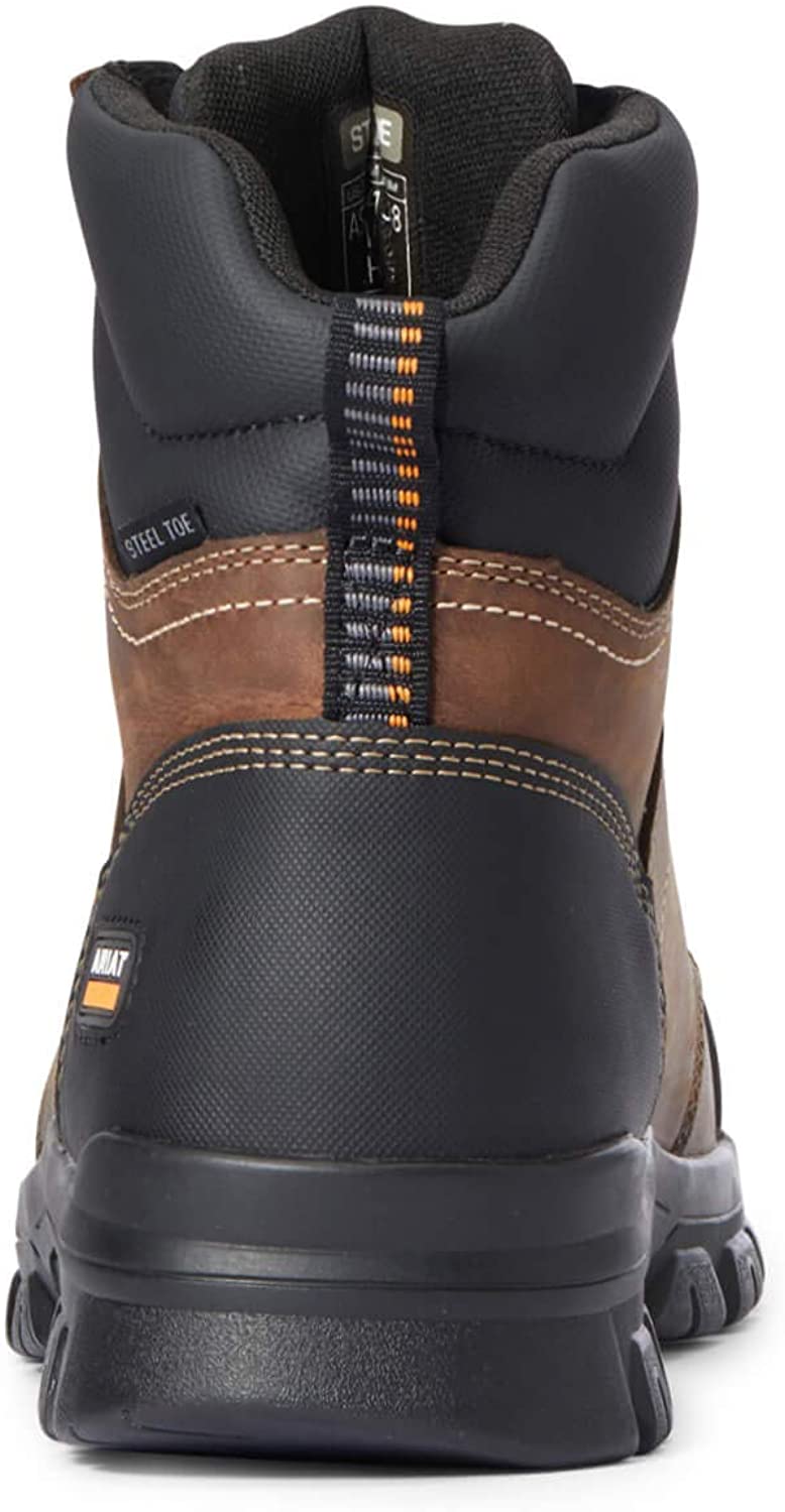 Ariat Mens Treadfast 6" Steel Toe Electrical Hazard Work Boot