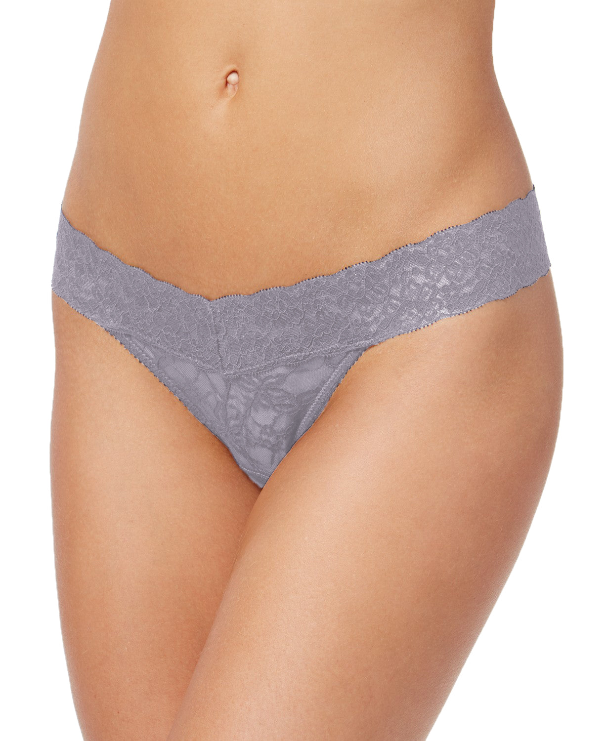 Heidi Klum Stretch Lace Thong (Heather Mist, Small)