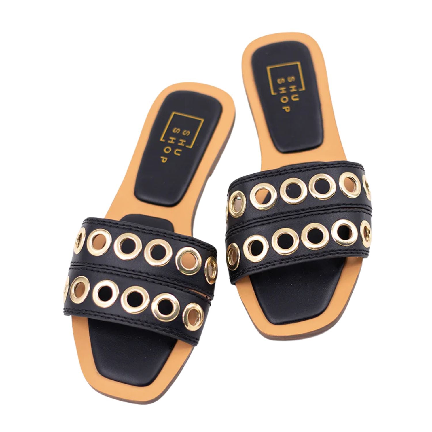 Shu Shop Womens Codie Slip On Sandals, Black