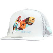 Lost Calf Mens Tribe Flat Bill Adjustable Snapback Cap Hat