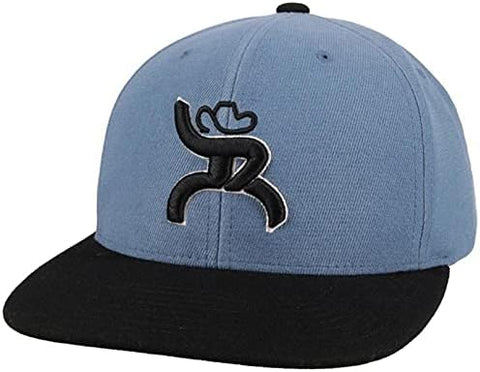 Hooey Mens Coach Flex Fit Mesh Back Baseball Cap Hat, Grey