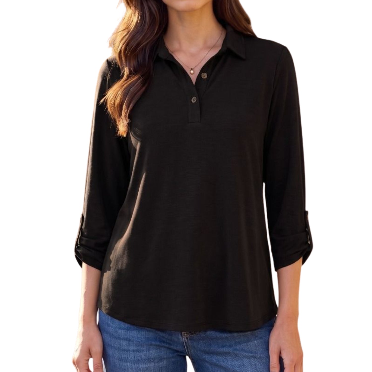 Dear Scarlett Women's Lizzy Wrinkle-Free Blouse