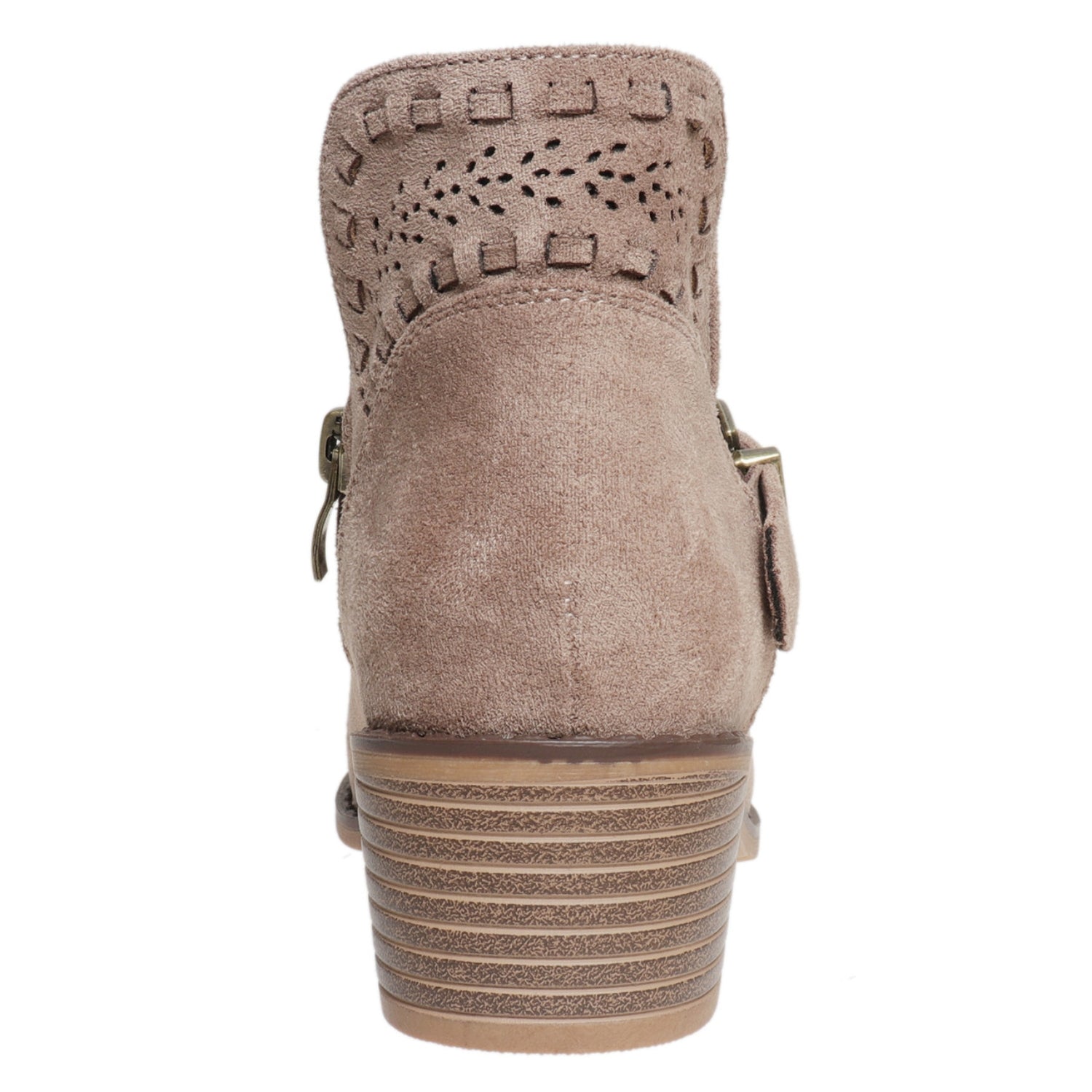 Pierre Dumas Kids Whitney-12 Western Ankle Block Heel Booties with Buckle
