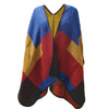 Treska Collection Womens Colorblock Poncho