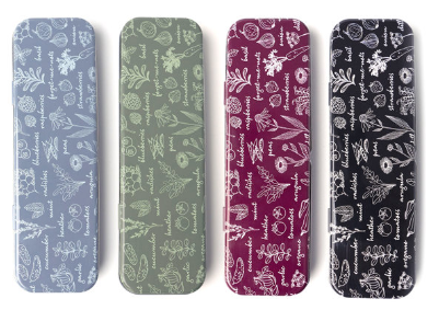 Seed & Sprout Gardening Labeling Set, Tin with Labeling Steaks and Colored Pencils