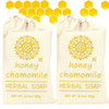 Greenwich Bay Trading Co. Herbal Soaps in a Sack, 6.4oz, Honey Chamomile, 2 Pack