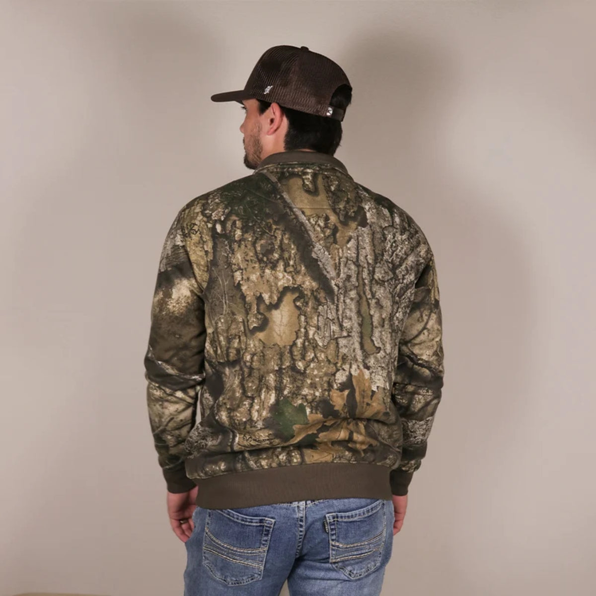 Hooey Men's Miles Realtree EDGE Camo Quarter Zip Pullover Sweatshirt